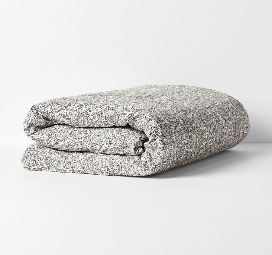 Jaipur Coverlet Mist and Feather