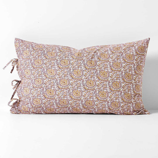 Jaipur Standard Pillowcase Rosewater and Merlot