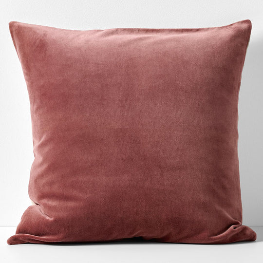 Luxury Velvet 50x50cm Filled Cushion Mahogany