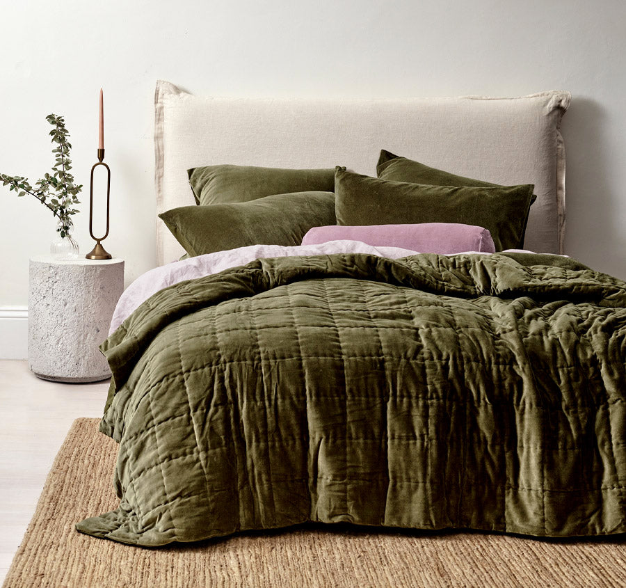 Luxury Velvet Coverlet Caper