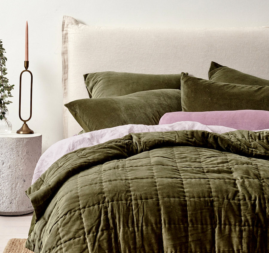 Luxury Velvet Coverlet Caper