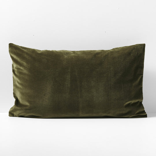 Luxury Velvet Standard Pillowcase Caper