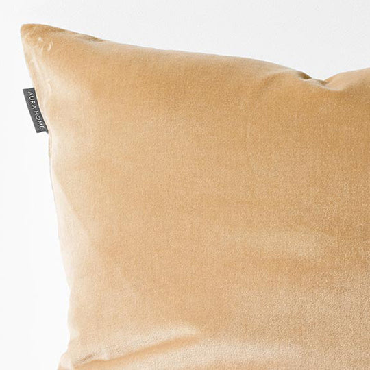 Luxury Velvet 50x50cm Filled Cushion Cashew