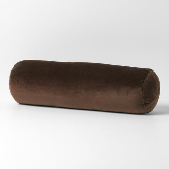 Luxury Velvet 18x60cm Filled Cushion Chocolate