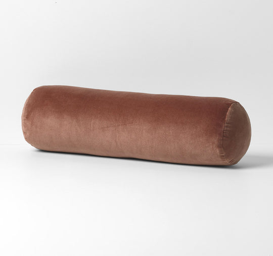 Luxury Velvet 18x60cm Filled Bolster Clove