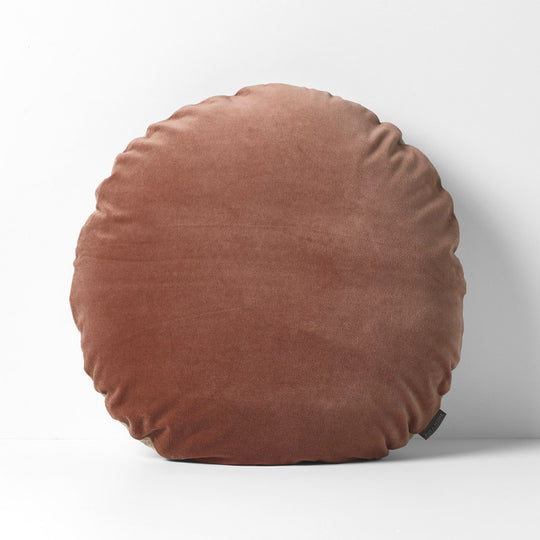 Luxury Velvet 55cm Round Filled Cushion Clove