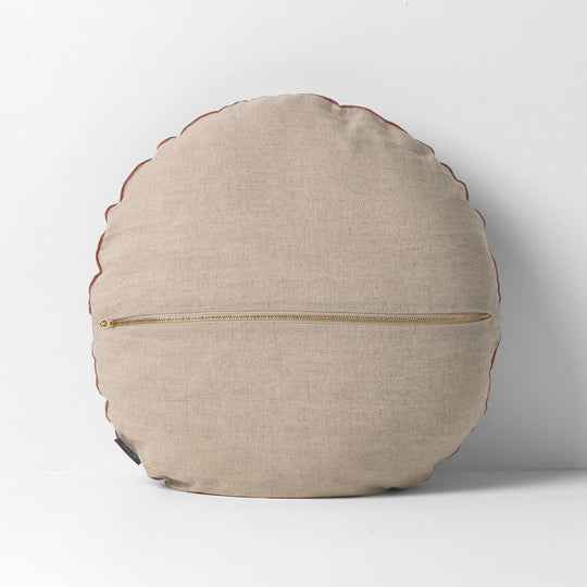 Luxury Velvet 55cm Round Filled Cushion Clove