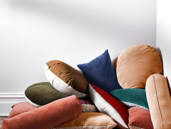 Luxury Velvet 18x60cm Filled Bolster Brandy