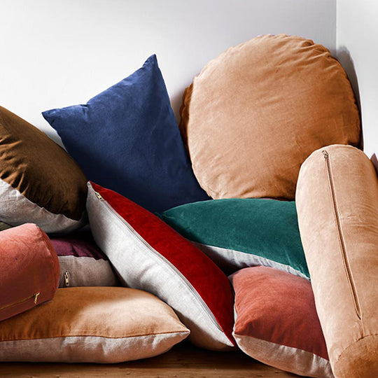 Luxury Velvet 18x60cm Filled Cushion Hazelnut