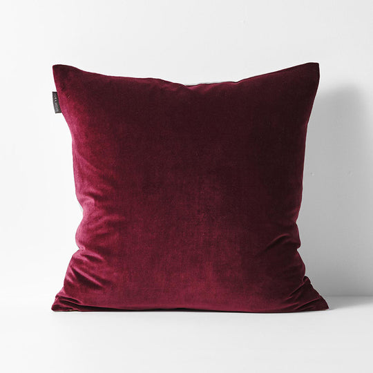 Luxury Velvet 50x50cm Filled Cushion Merlot