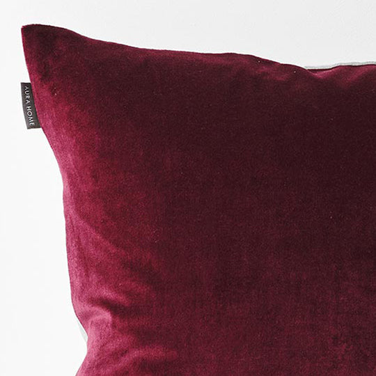 Luxury Velvet 50x50cm Filled Cushion Merlot