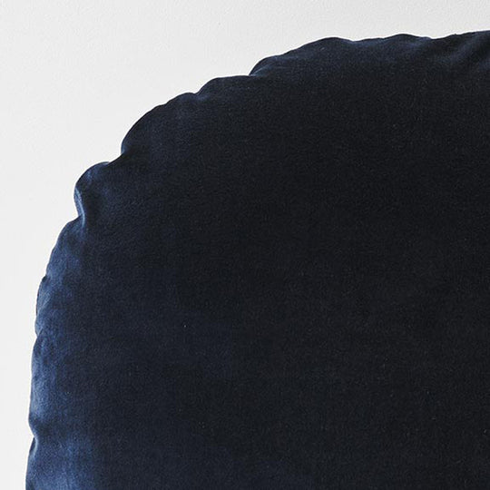Luxury Velvet 55cm Filled Round Cushion Slate