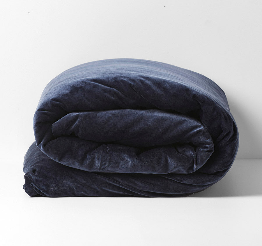 Luxury Velvet Quilt Cover Range Slate