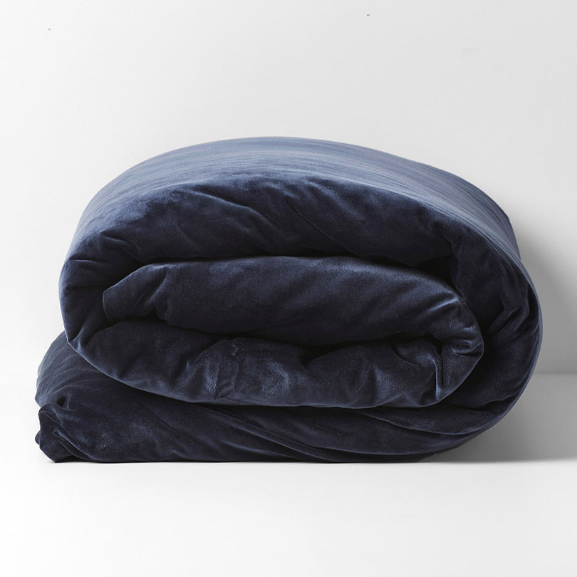 Luxury Velvet Quilt Cover Range Slate Manchester Warehouse