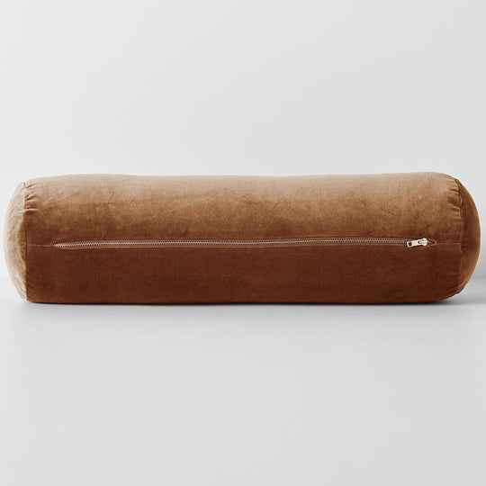 Luxury Velvet 18x60cm Filled Cushion Tobacco