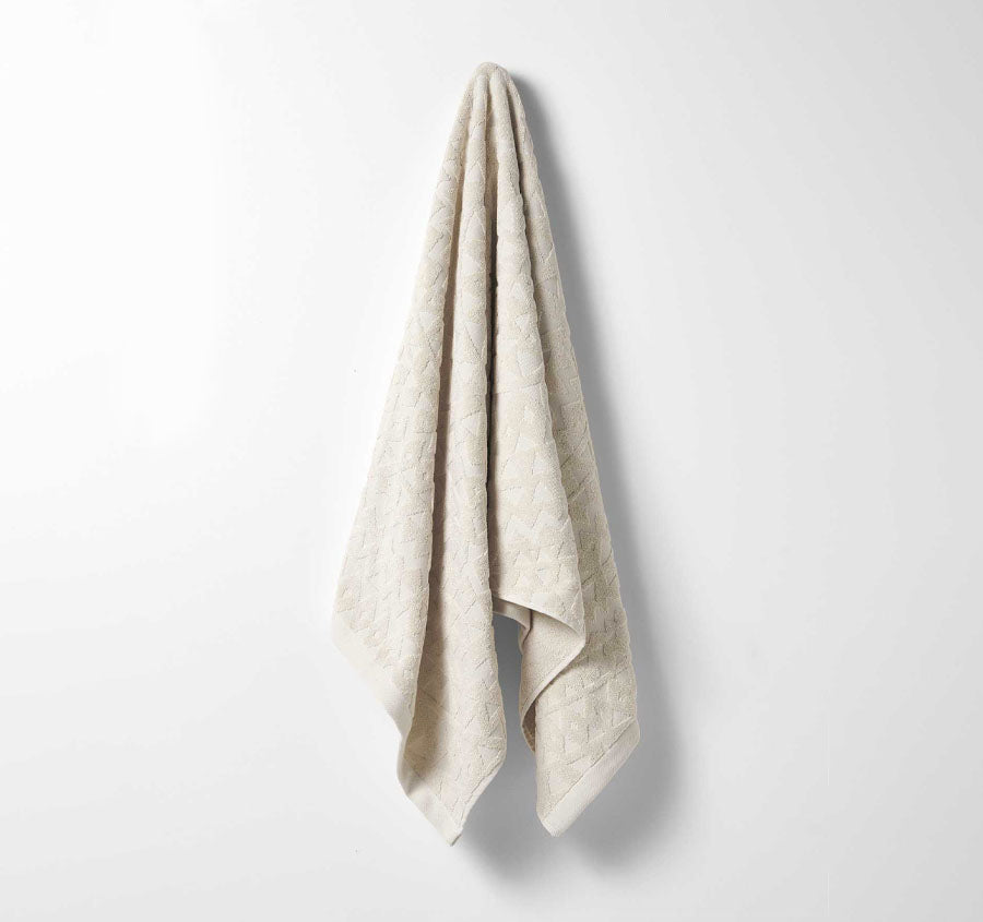 Maya 580GSM Cotton Bath Towel Range Sand