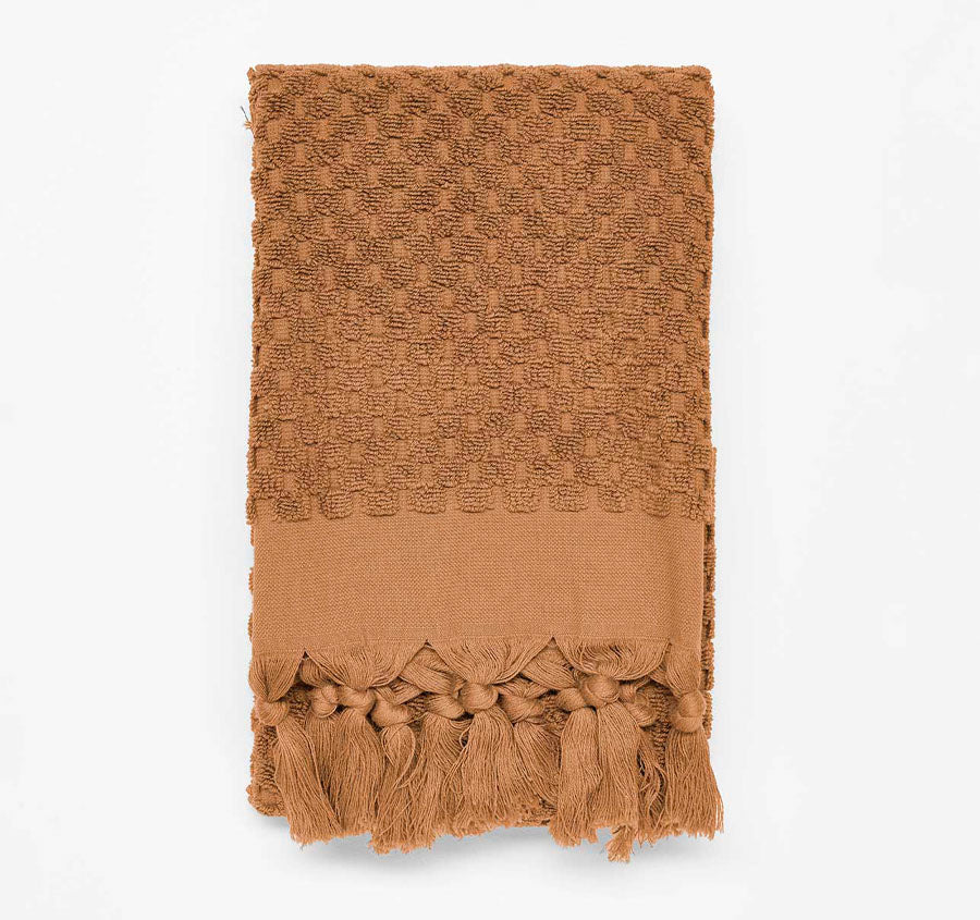 Milos 650GSM Cotton Bath Towel Range Caramel