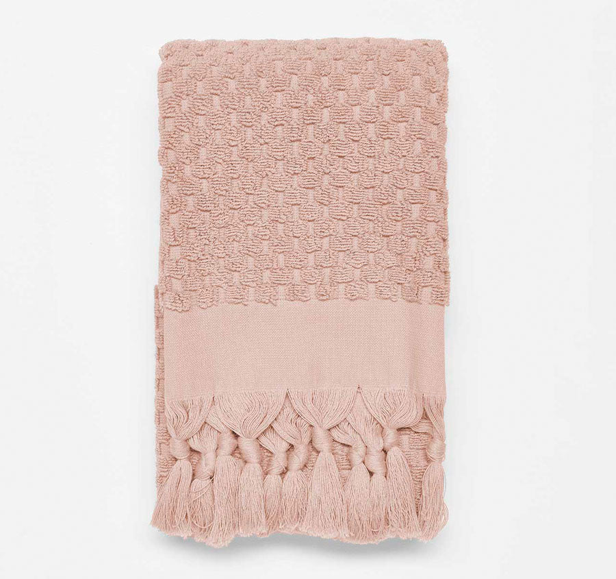 Milos 650GSM Cotton Bath Towel Range Pink Clay