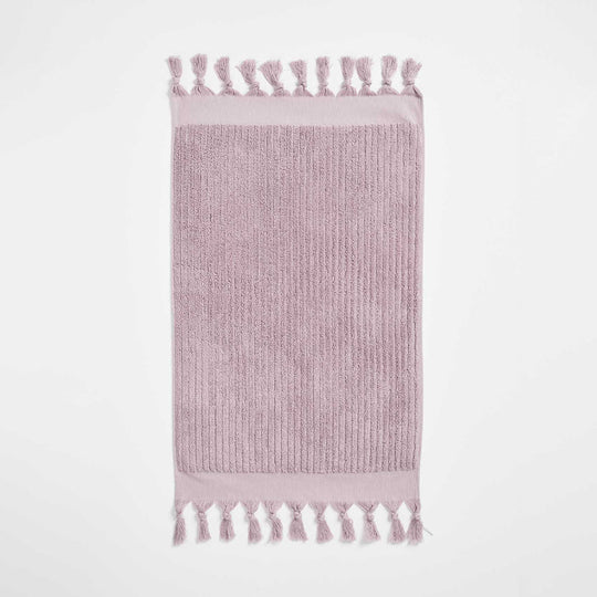 Paros Rib 580GSM Cotton Bath Towel Range Lilac