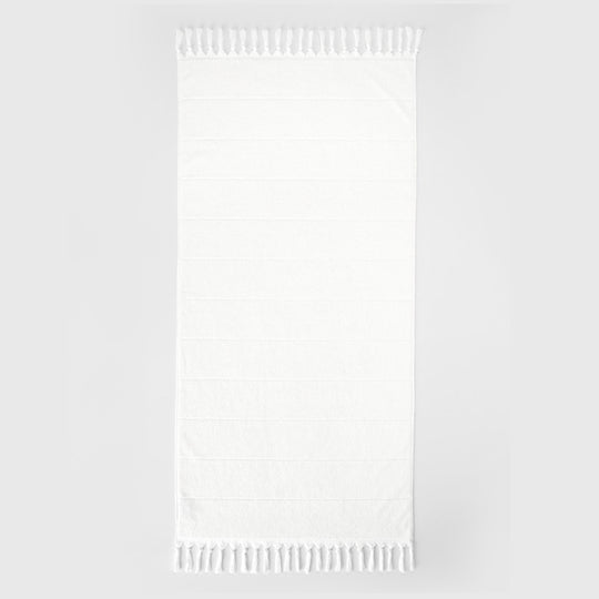 Paros 580GSM Cotton Bath Towel Range White Wash