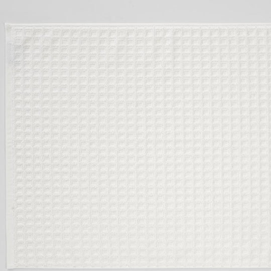 Waffle 840GSM Cotton Bath Mat White