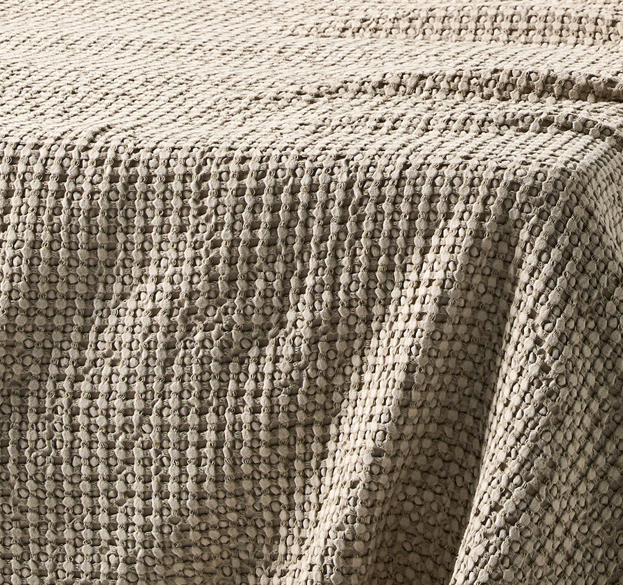 Waffle Bed Throw Feather