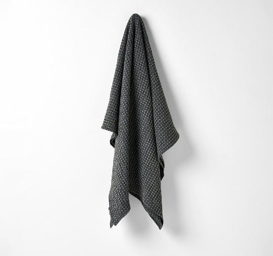 Waffle 140x200cm Throw Rug Greystone