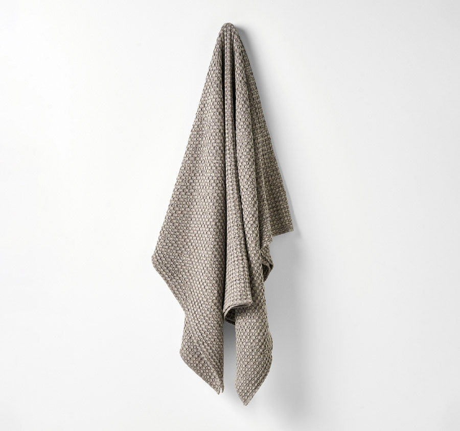 Waffle 140x200cm Throw Rug Smoke