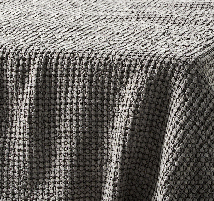 Waffle Bed Throw Smoke