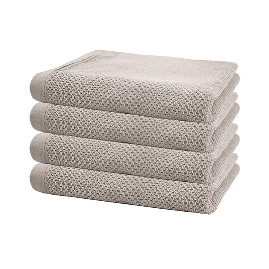 4 Piece Angove 600GSM Cotton Hand Towel Set Pebble