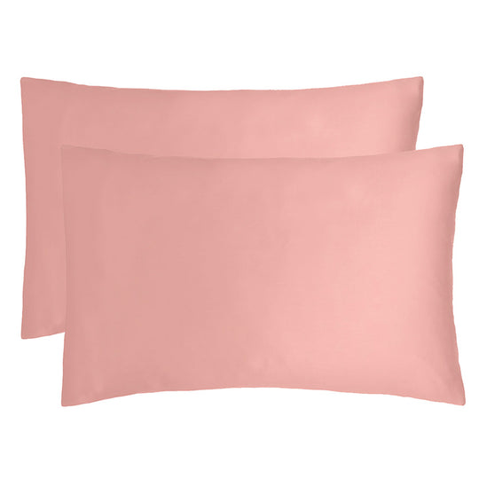 Bamboo Satin Standard Pillowcase Pair Rose Pink