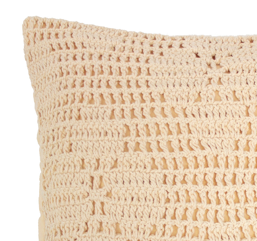 Callista 50x50cm Filled Cushion Custard