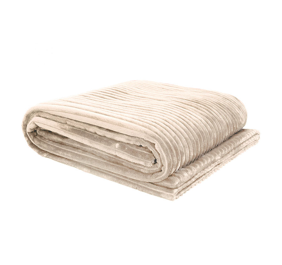 Channel 150x200cm Throw Rug Stone