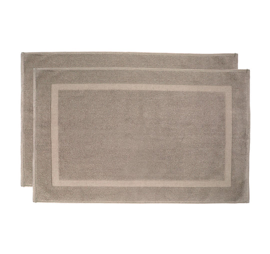 Chateau 2 Piece 800GSM Cotton Bath Mat Set Latte