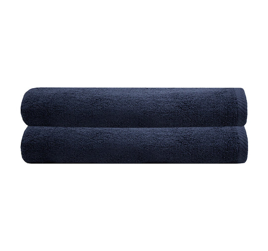 Chateau 2 Piece 500GSM Cotton Bath Sheet Set Navy