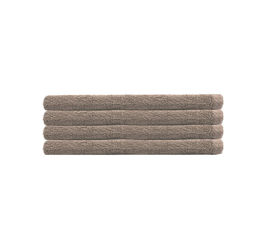 Chateau 4 Piece 500GSM Cotton Hand Towel Set Latte