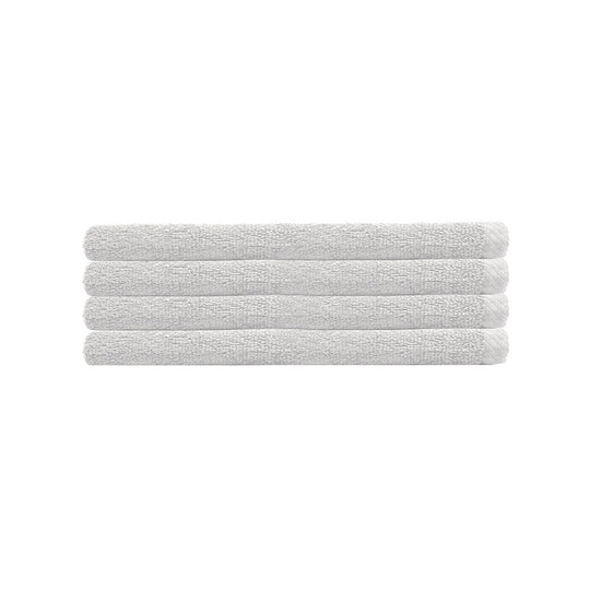 4 Piece Chateau 500GSM Cotton Hand Towel Set White