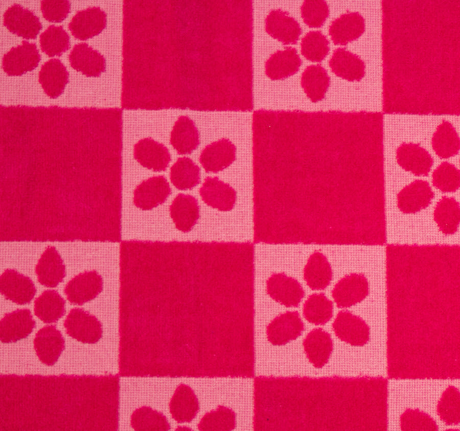 Daisy Check Cotton Robe Pink