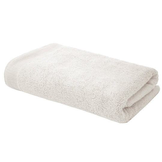 2 Piece Elvire 600GSM Cotton Bath Sheet Towel Set Ivory