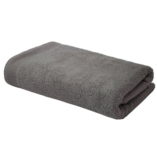 2 Piece Elvire 600GSM Cotton Bath Sheet Towel Set Pewter