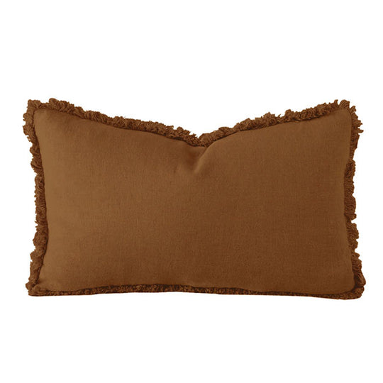 French Linen 30x60cm Filled Cushion Hazel