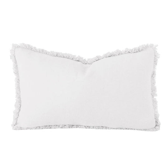 French Linen 30x60cm Filled Cushion Snow