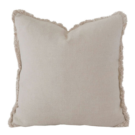 French Linen 50x50cm Filled Cushion Pebble