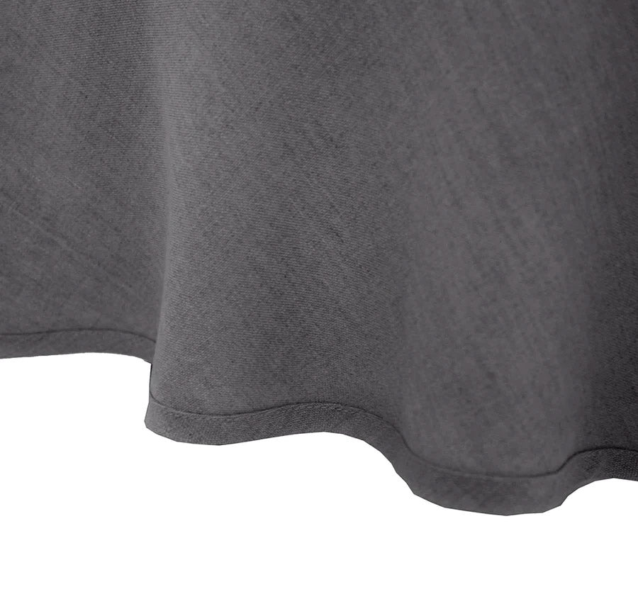 French Linen 228cm Round Tablecloth Snow