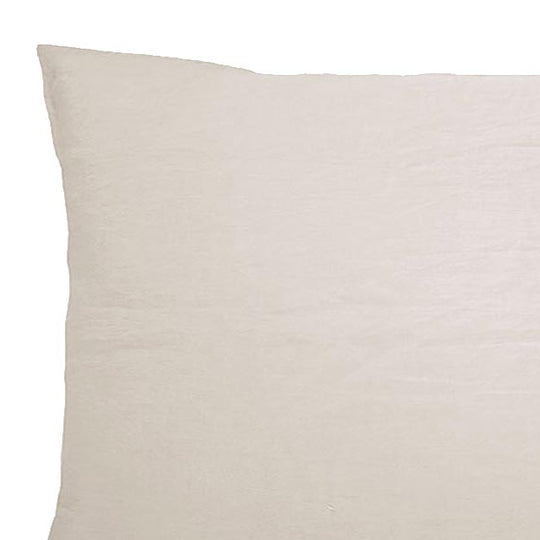 French Linen Standard Pillowcase Pair Pebble