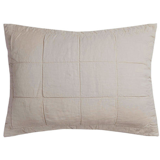 French Linen Standard Pillowsham Pebble