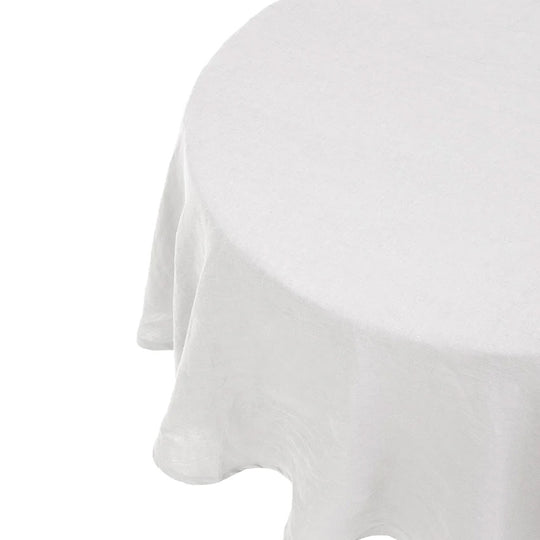 French Linen 228cm Round Tablecloth Charcoal