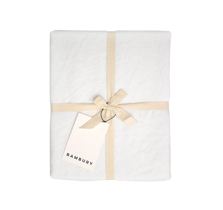 French Linen 228cm Round Tablecloth Charcoal