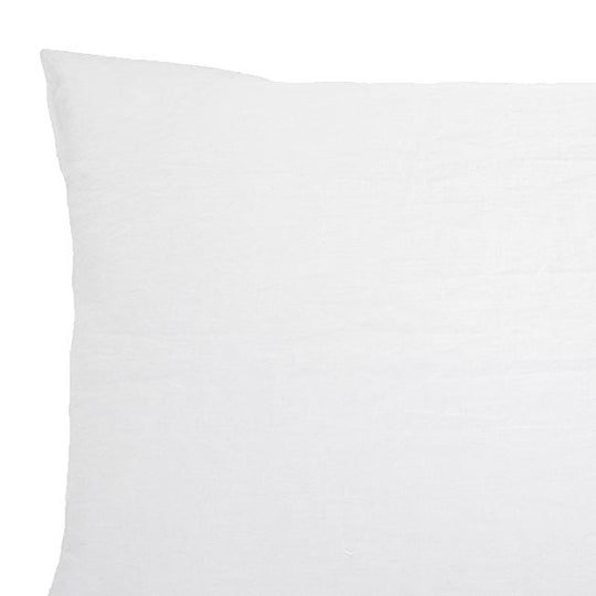 French Linen Standard Pillowcase Pair Snow
