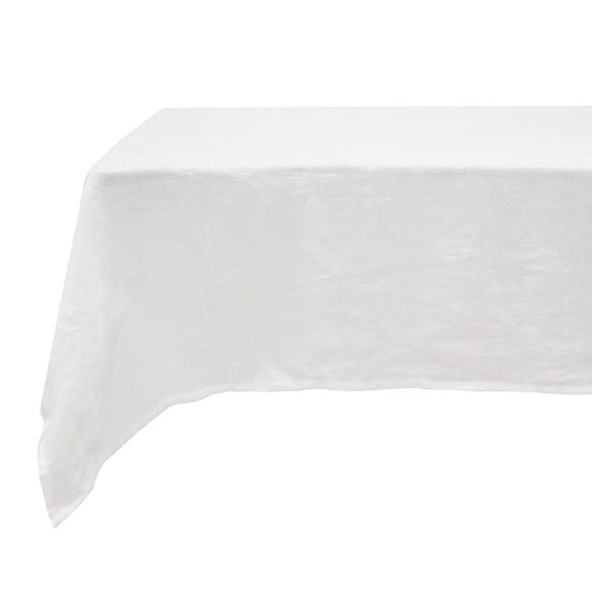 French Linen 150x275cm Tablecloth Snow